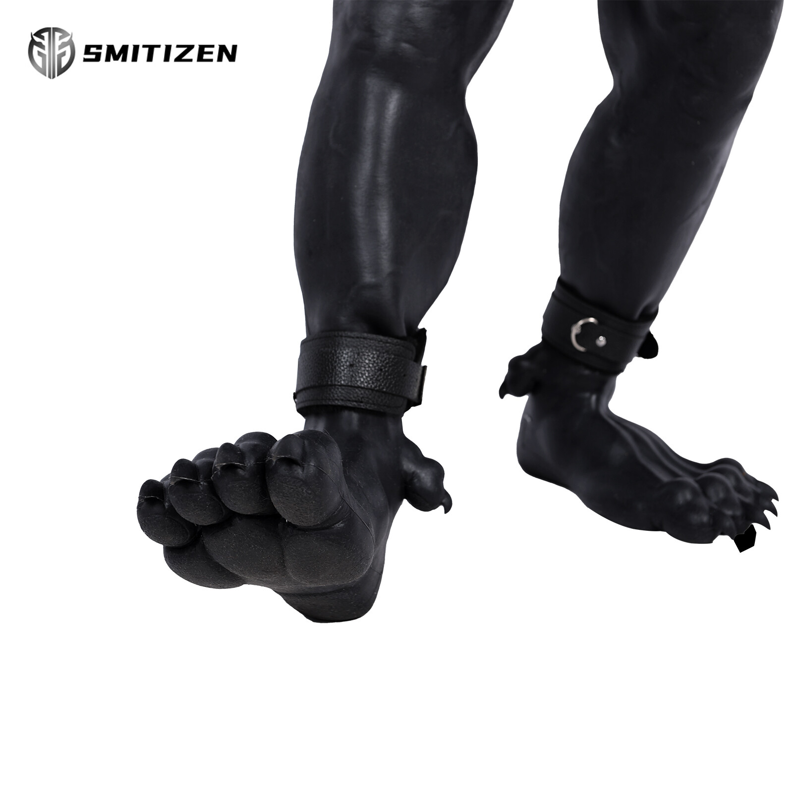 Smitizen Silicone Black Beast Paw Monster Feet Realistic Skin Paw for Cosplay