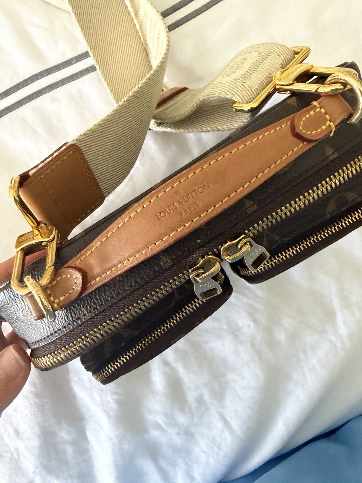 Louis Vuitton Monogramed Utility Bag Cross Body With Adjustable Strap