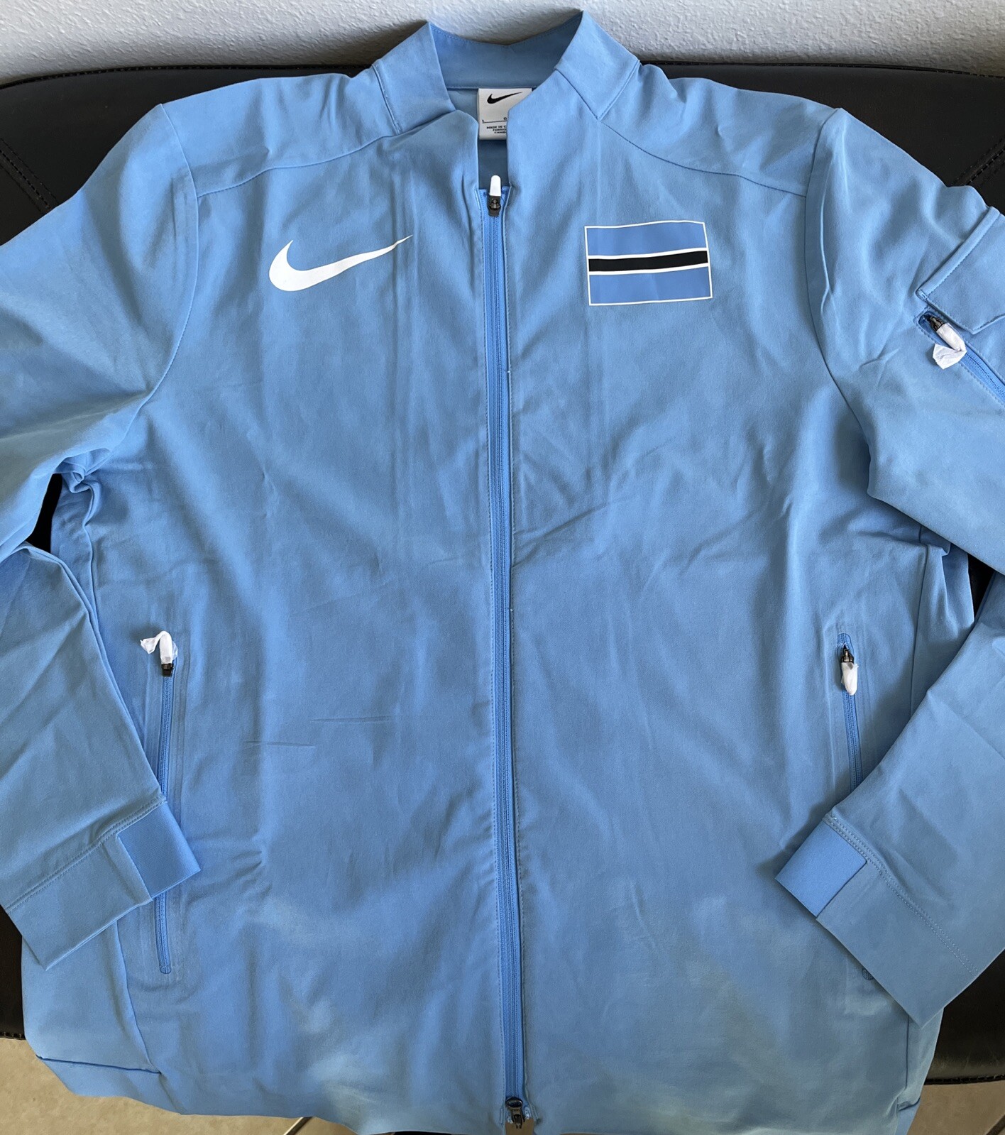 NEW Nike Pro Elite Botswana Track Jacket Men’s L Light Blue CI6297-412 New Team