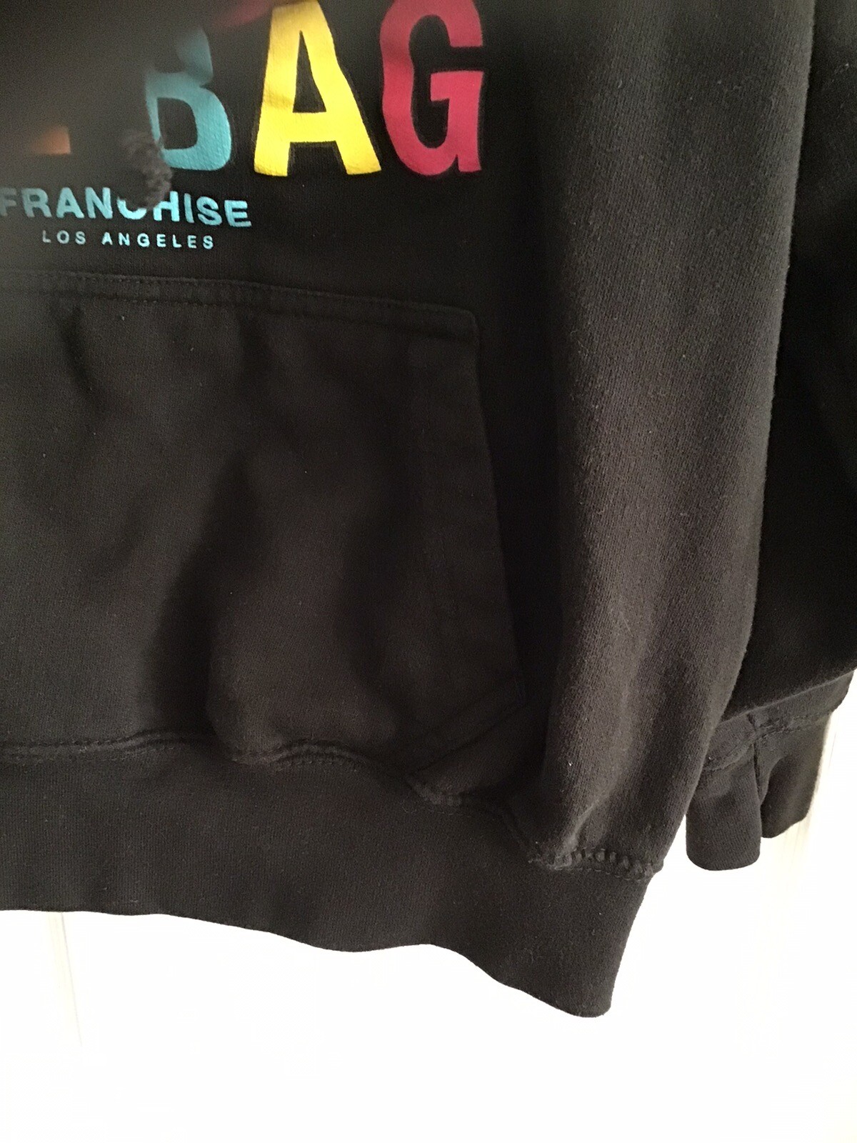 FRCHS Franchise Los Angeles Hoodie Sweatshirt Secure The Bag Pullover Mens Small