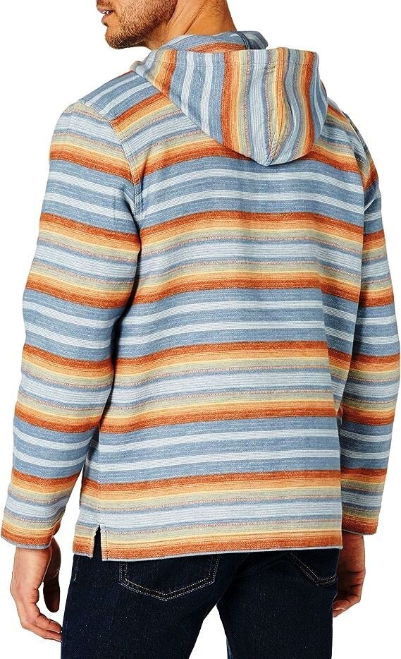PENDLETON MEN’S LARGE PULLOVER DOUBLESOFT STRIPED SURF HOODIE SWEATER NEW SALE!
