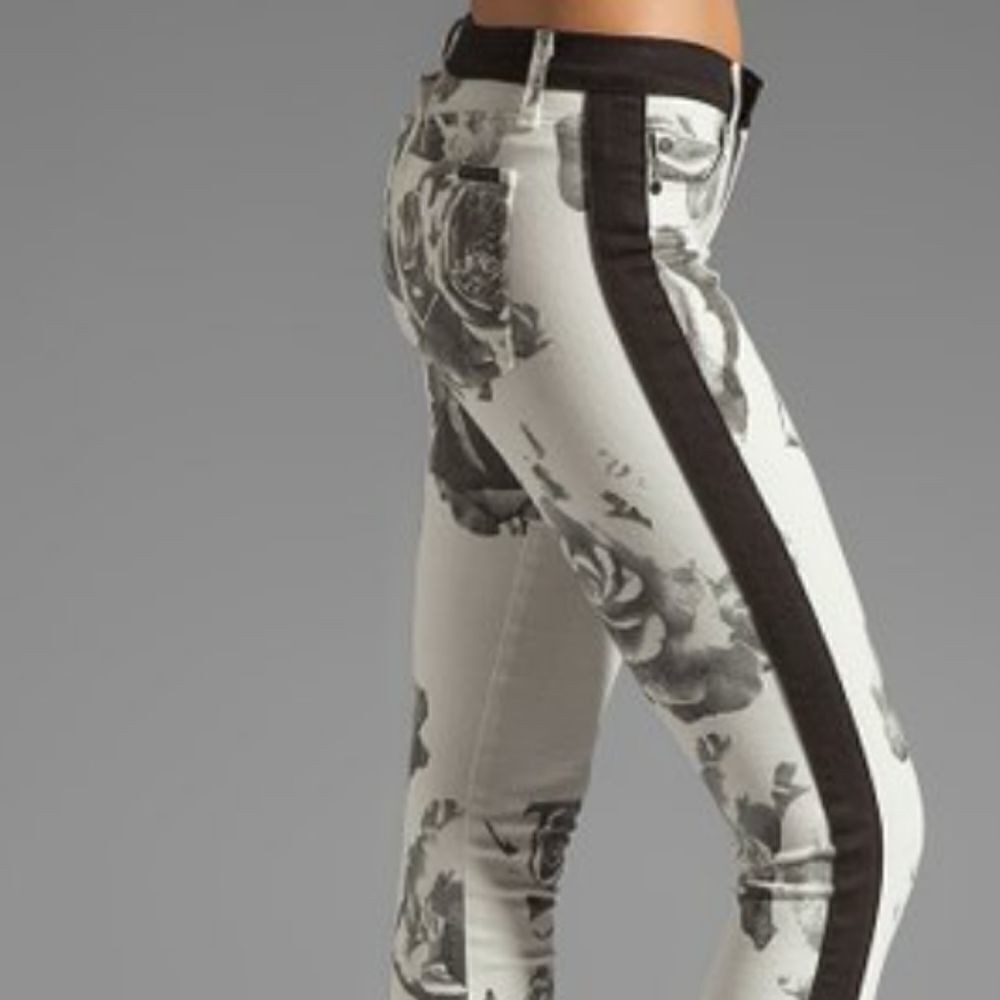 Hudson Jeans ‘Leeloo’ Colorblock Crop Skinny Jeans