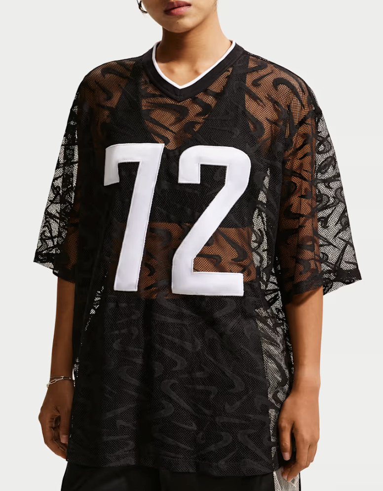 Nike Sportswear Chill Lace Oversized Jersey Women Casual Top AsiaFit IM8388-010