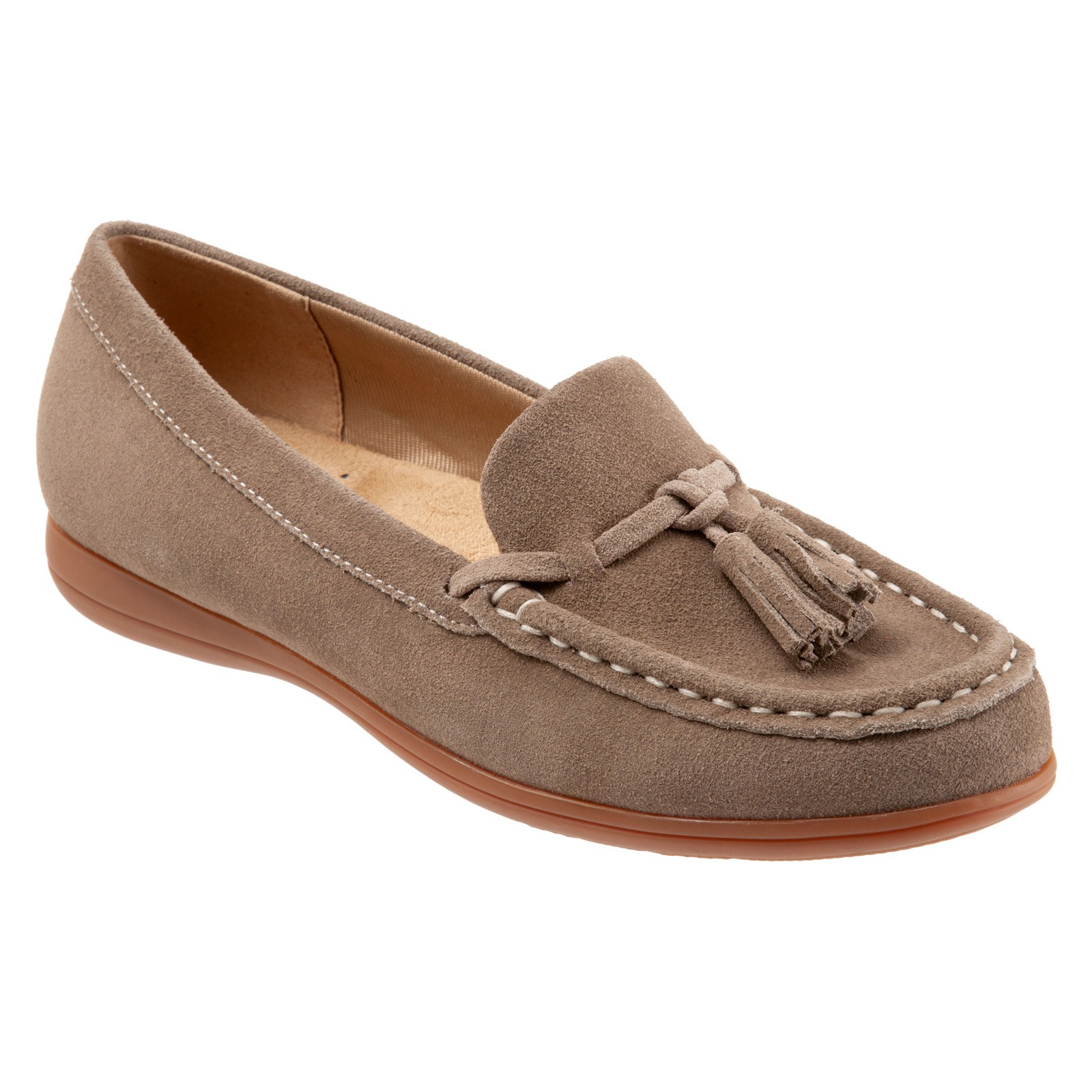 Trotters Dawson T2254-258 Womens Brown Leather Slip On Loafer Flats Shoes 11