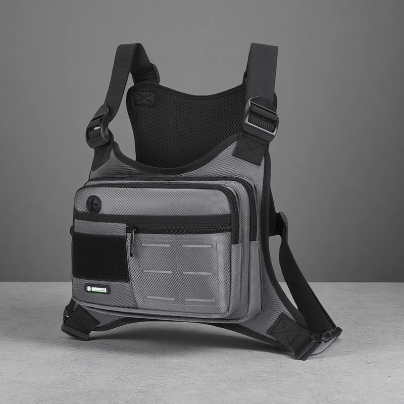 Tactical Chest Rig Bag Men Waterproof Crossbody Harness Vest Molle Pouch Outdoor