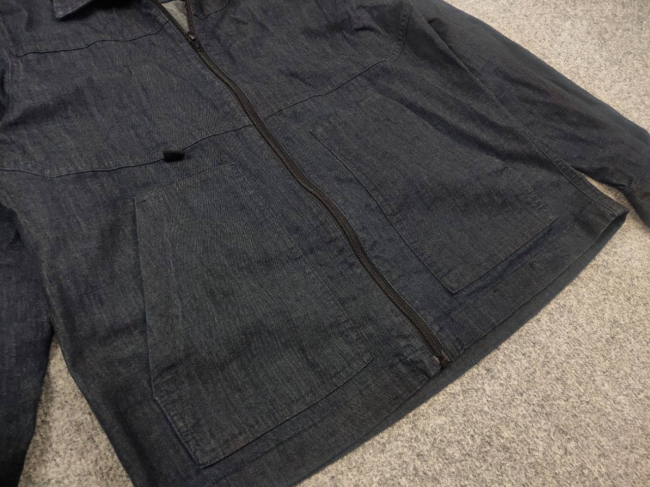 Strellson Classic Design dark blue denim Zip Jacket with collar and pockets