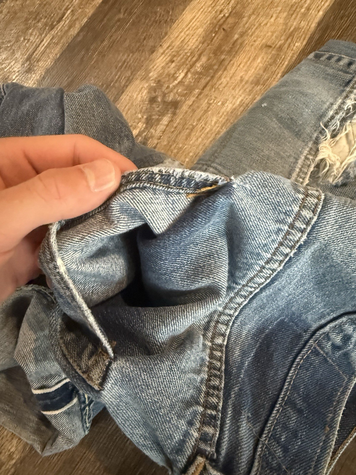 Levi’s 501 Selvage Single Stitch 70s Button Fly Measurement In Pictures