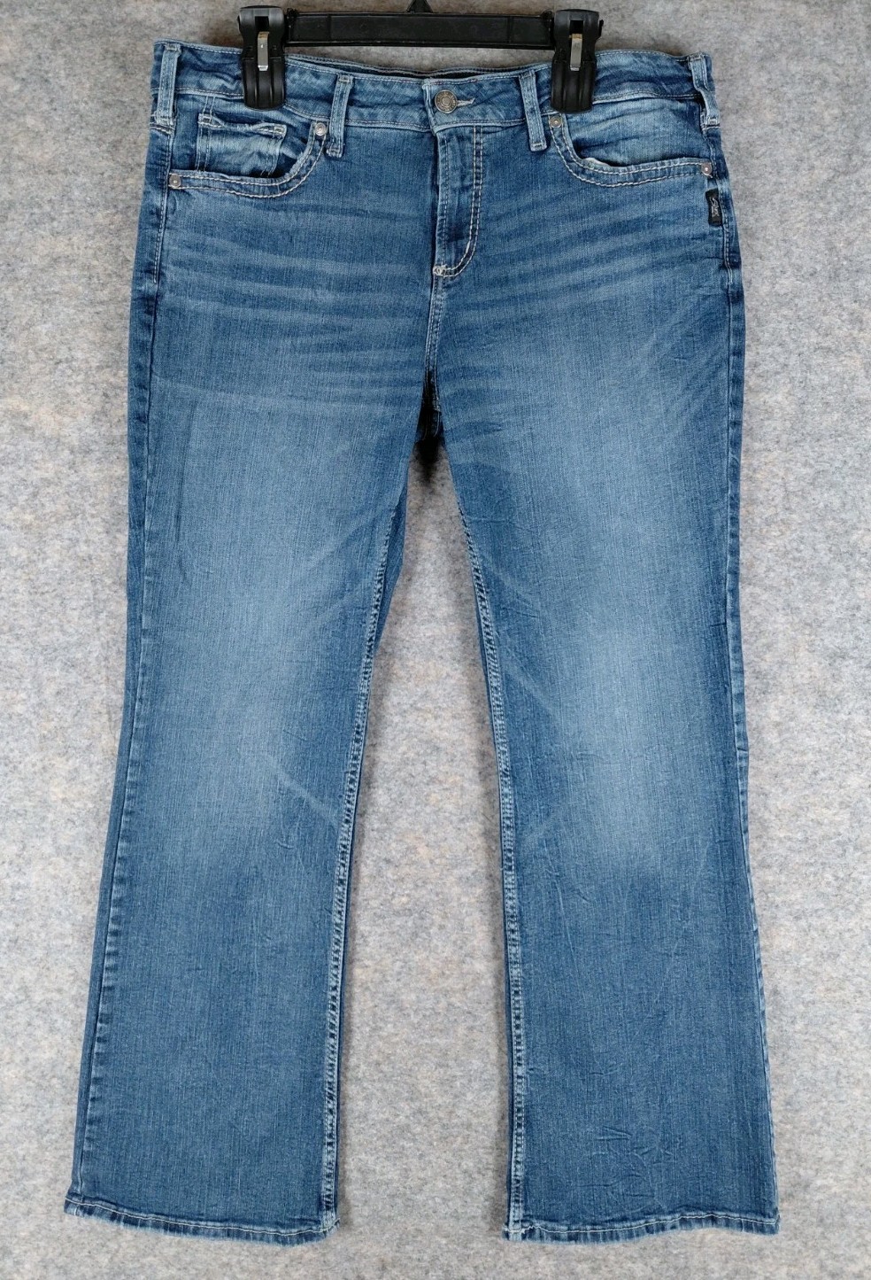 Silver Jeans Suki Bootcut Womens 36/31 Blue SMALL FLAW 37.5×28.5 Midrise