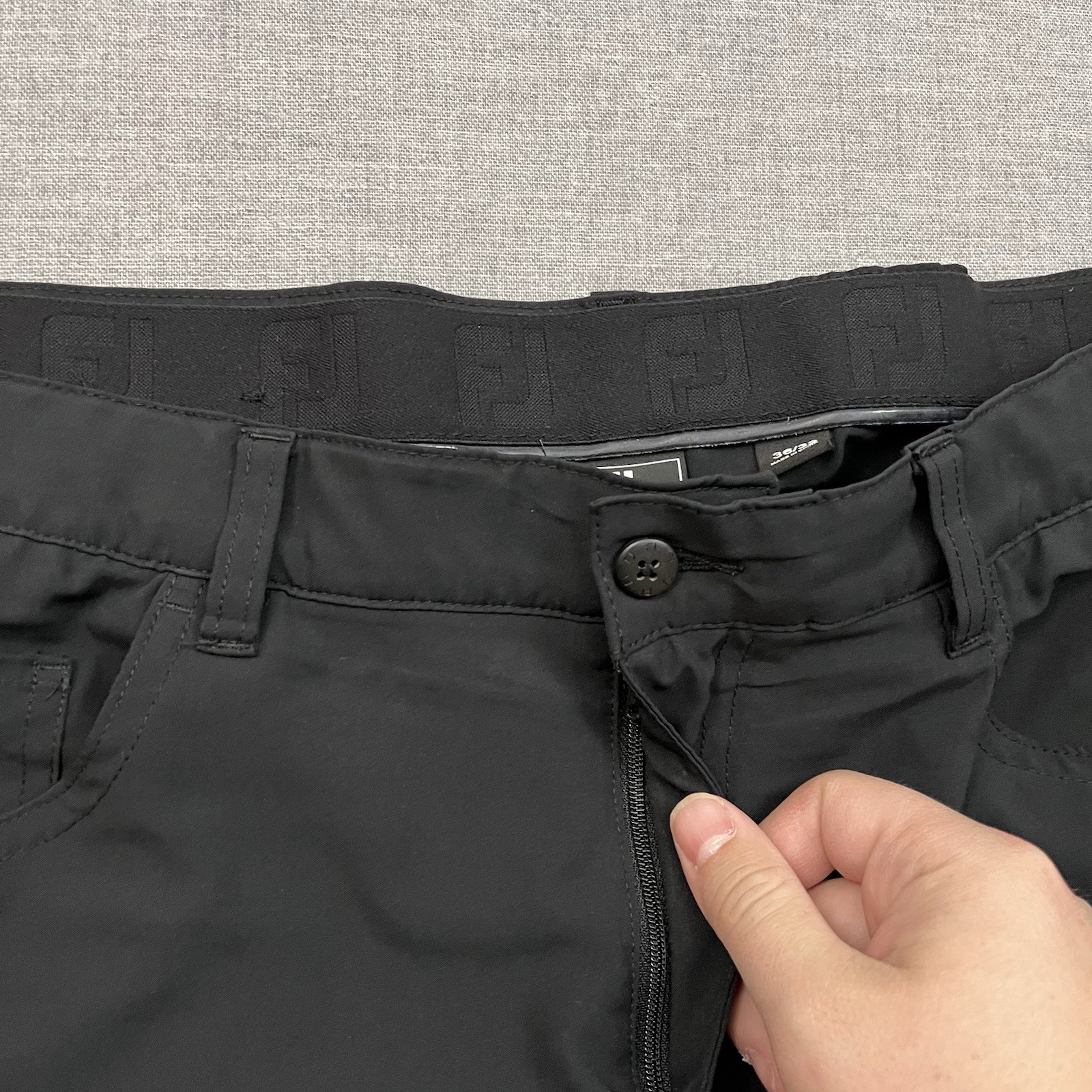 Footjoy Moxie Pants Mens 36×32 Black Performance Golf Chino 31315