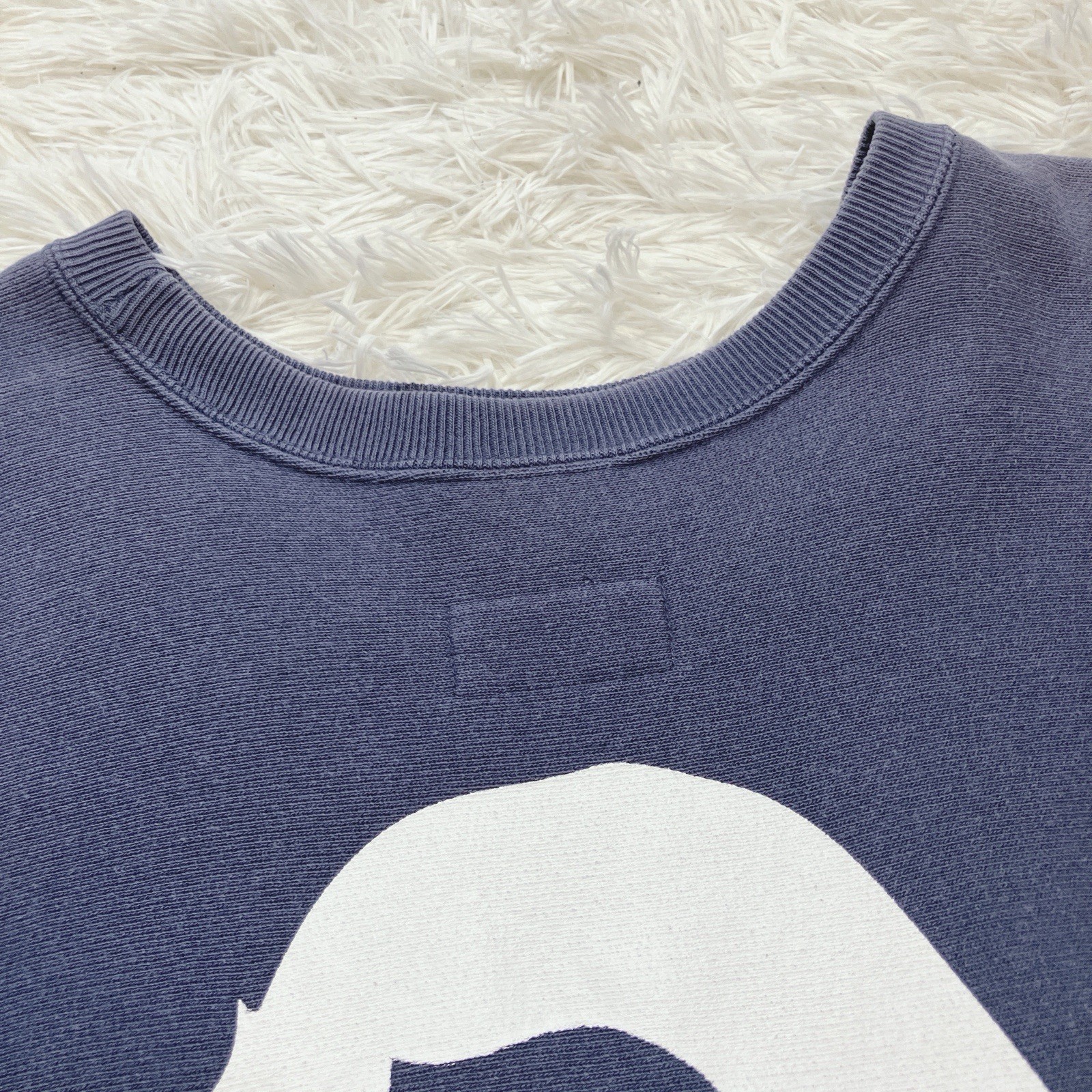 A BATHING APE Champion Reverse Weave Logo Print Sweatshirt Men’s Size XL Japan