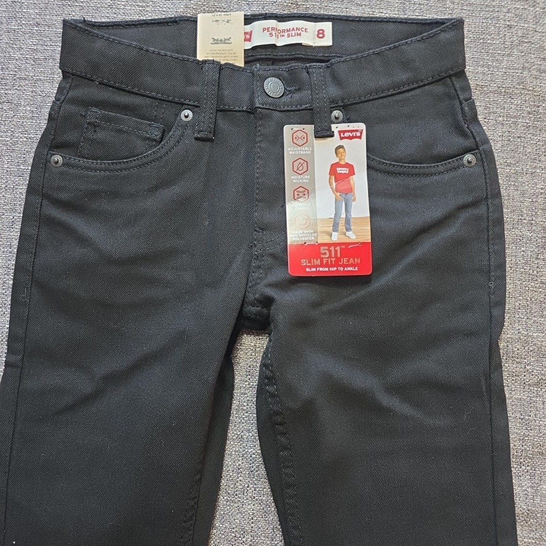 Levi’s Boys 511 Mid-Rise Comfort Flex Stretch Denim Jeans Boys 8 Regular