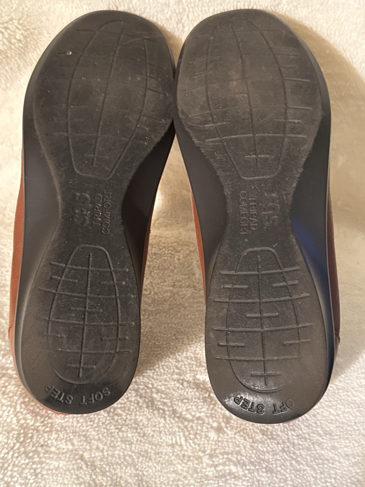 SAS Tripad Comfort Women’s Brown Leather Mary Jane Hook & Loop Flats 8.5M