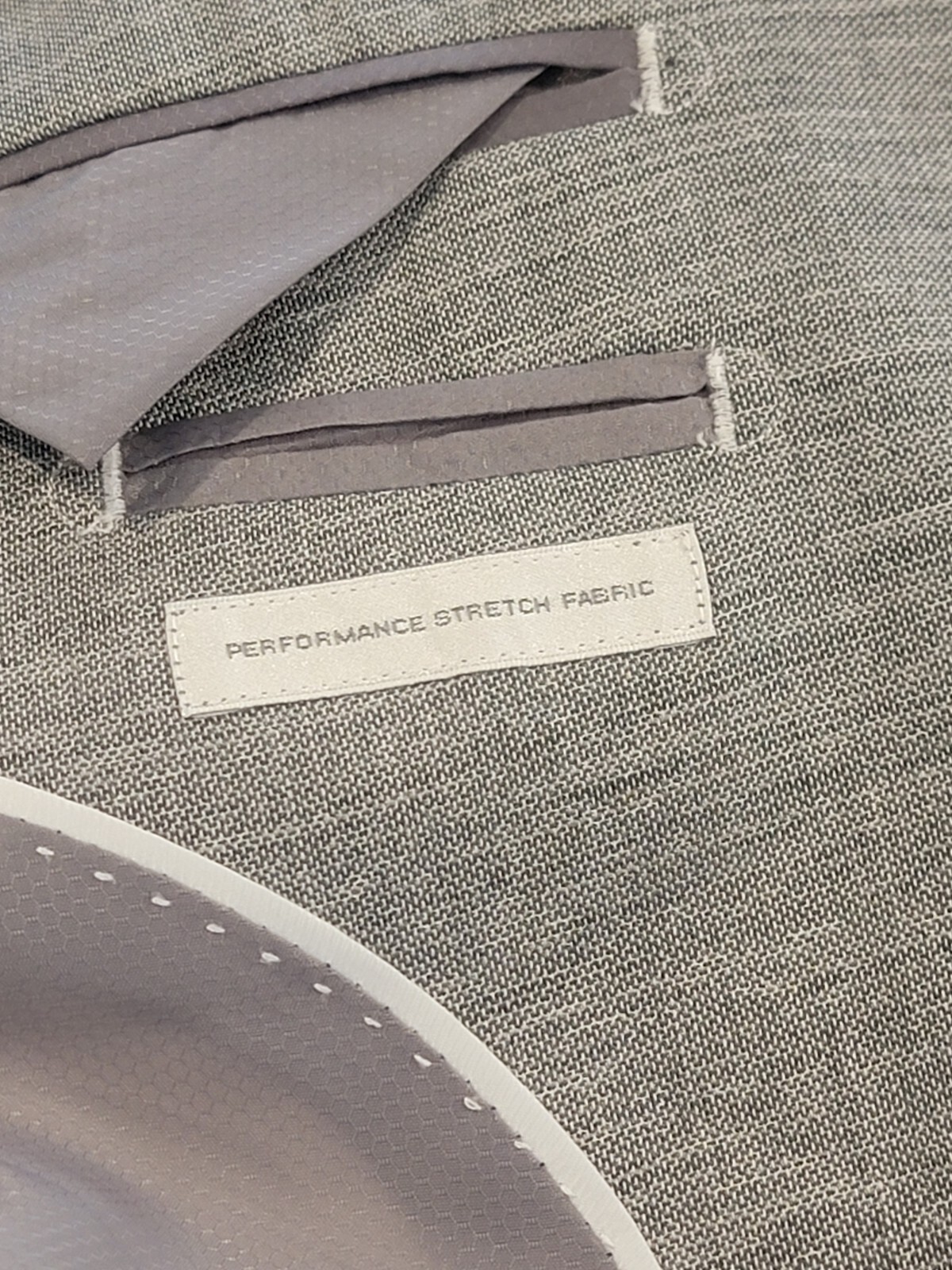 42L Men’s Lineage Blazer Light Gray Lightweight 2 Button Polyl Blend Sport Coat