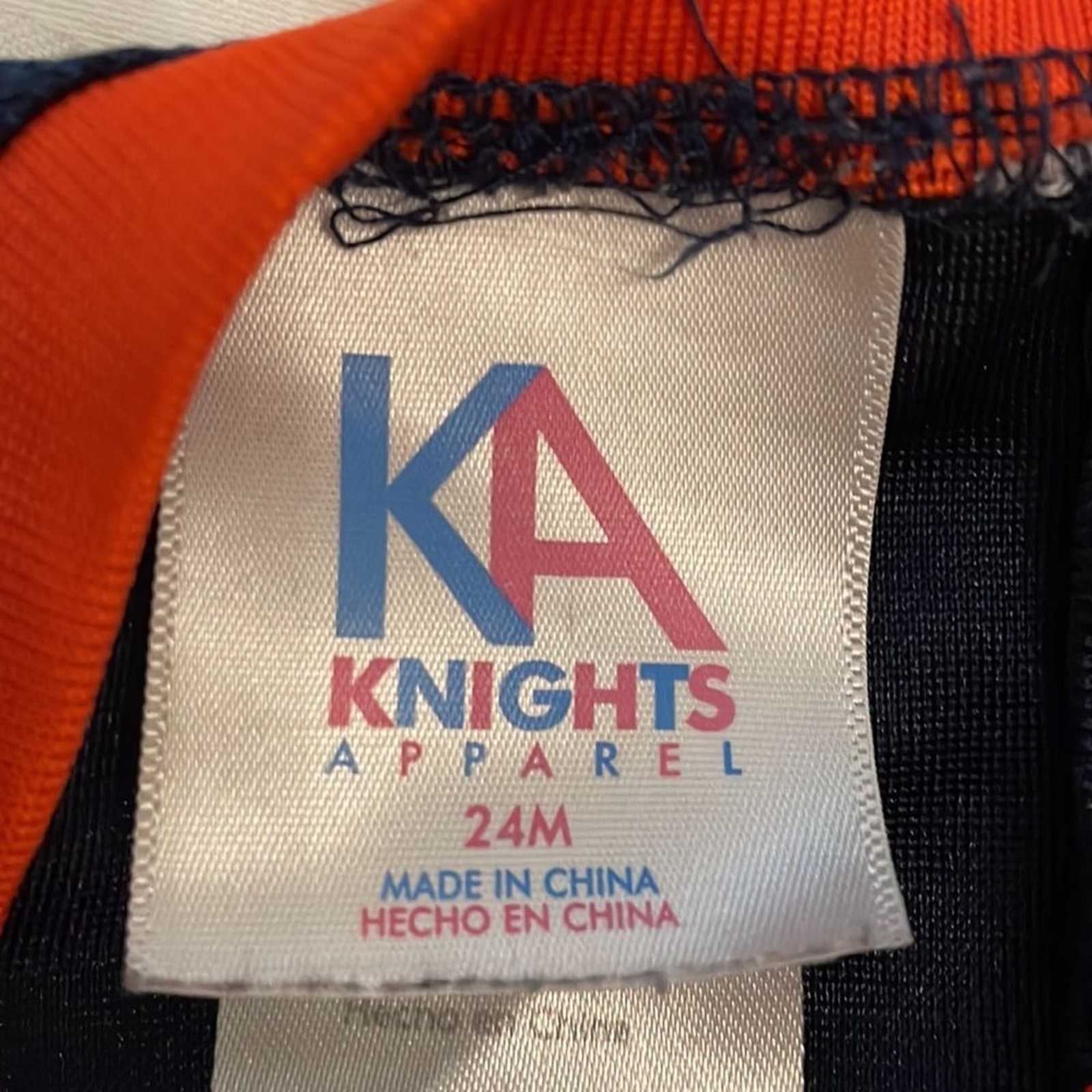 Auburn Univer Jersey Bodysuit Baby Size 24 Months KA Knights Apparel
