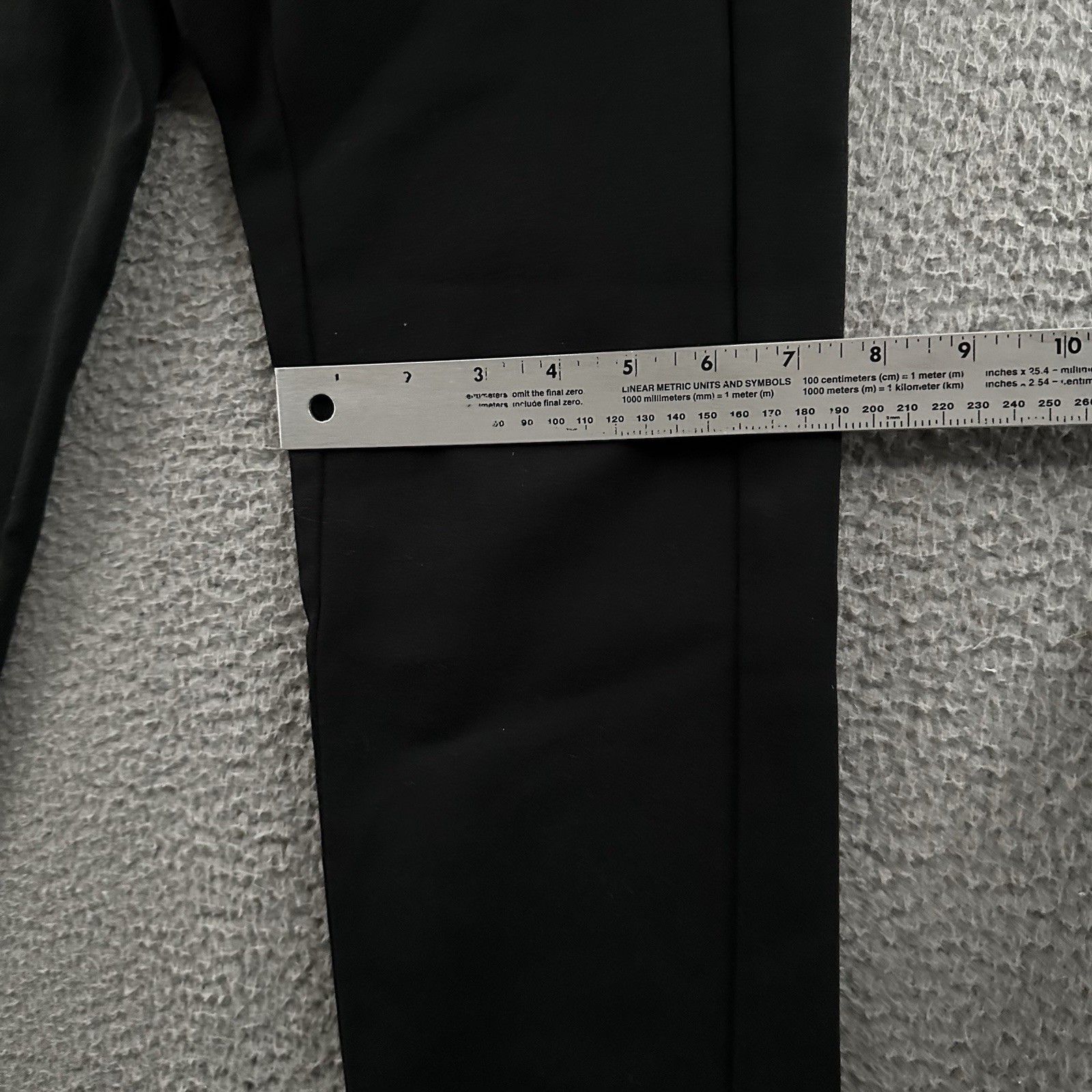 Paskho Womens Pants Black Size XS Mid Rise Tapered Made In USA