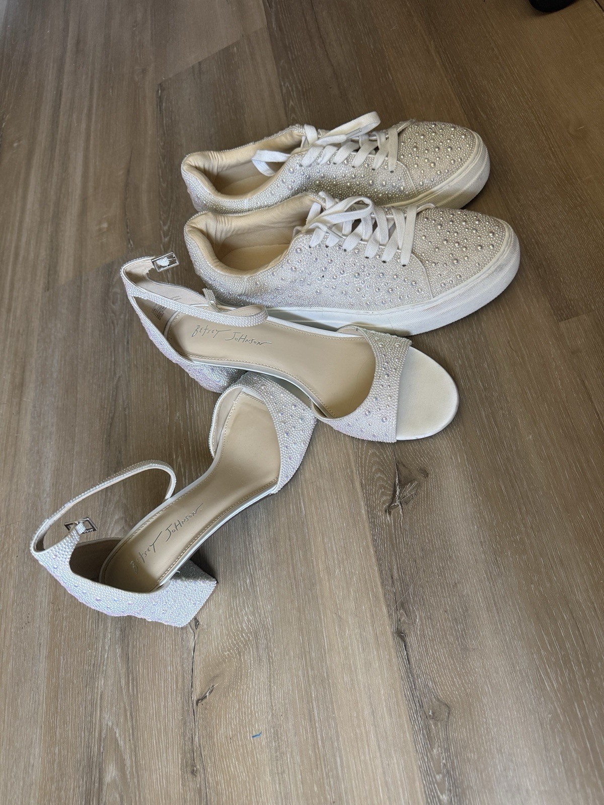Betsey Johnson Wedding Shoe Bundle Size 10