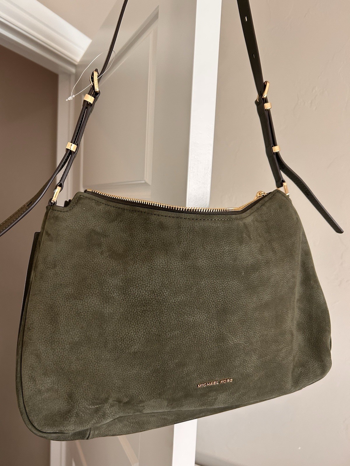 MICHAEL Michael Nolita Medium Nubuck Shoulder Bag