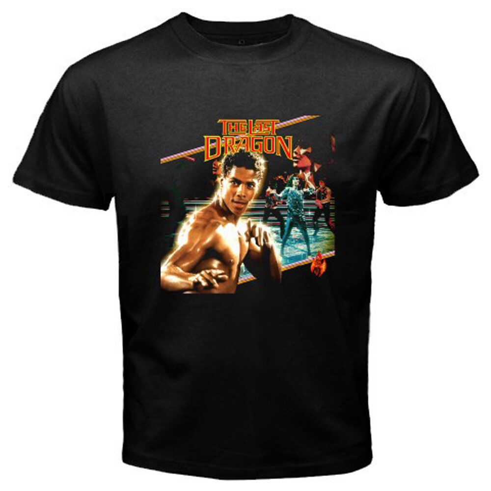 The Last Dragon Movie Logo Men’s Black T-Shirt Size S-5XL