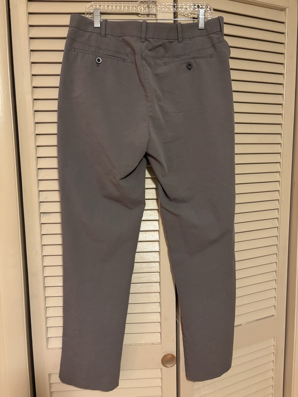 IZOD American Chino Classic Fit Flat Front Brown Men’s Pants 34X34