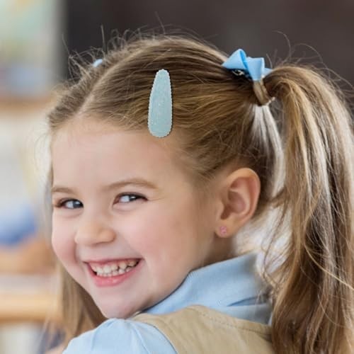 Girls Hair Accessories 20 Pc Snap Barrettes Non-Slip Cute Clips