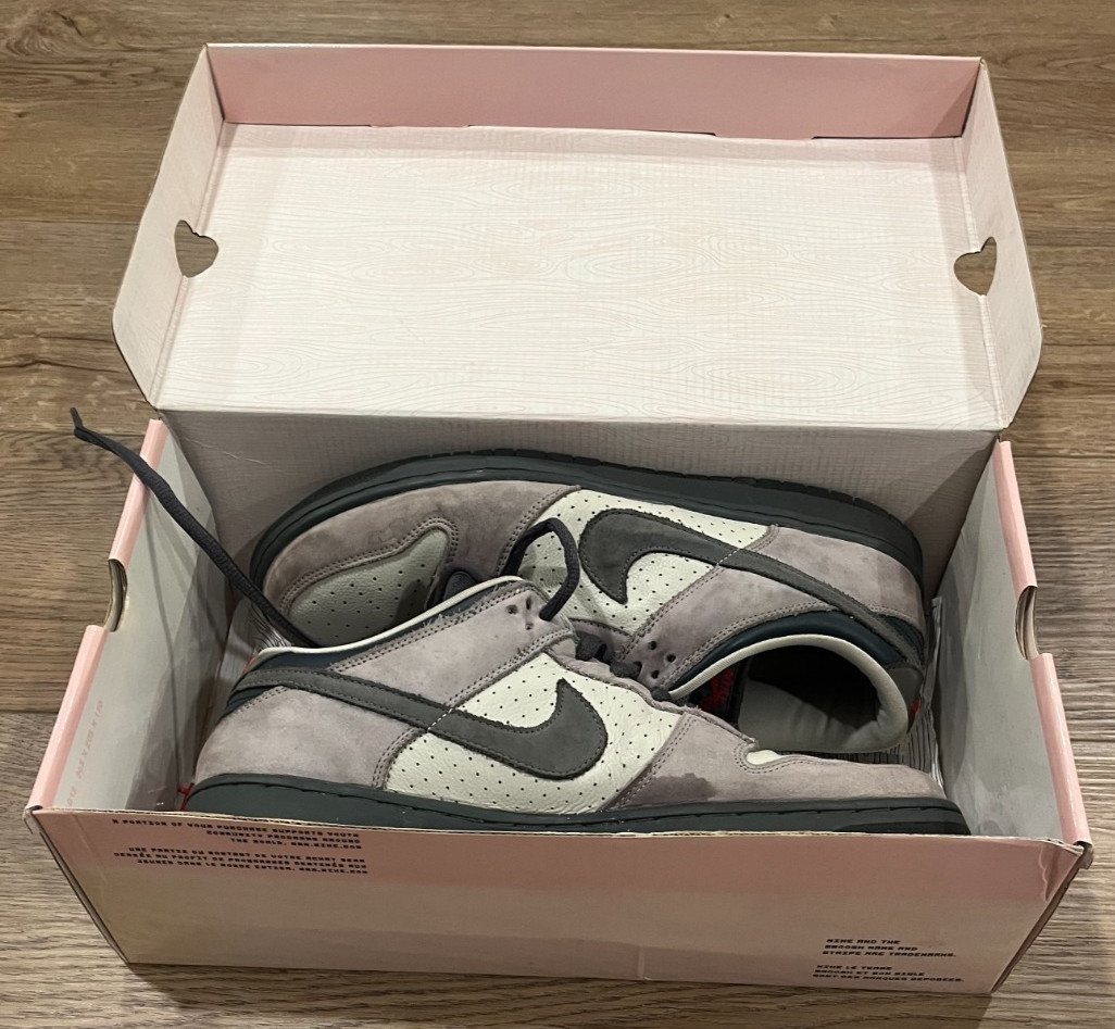 Nike Dunk Low Pro SB Bandaid Gray Black Red Men’s Size 13 Excellent RARE!