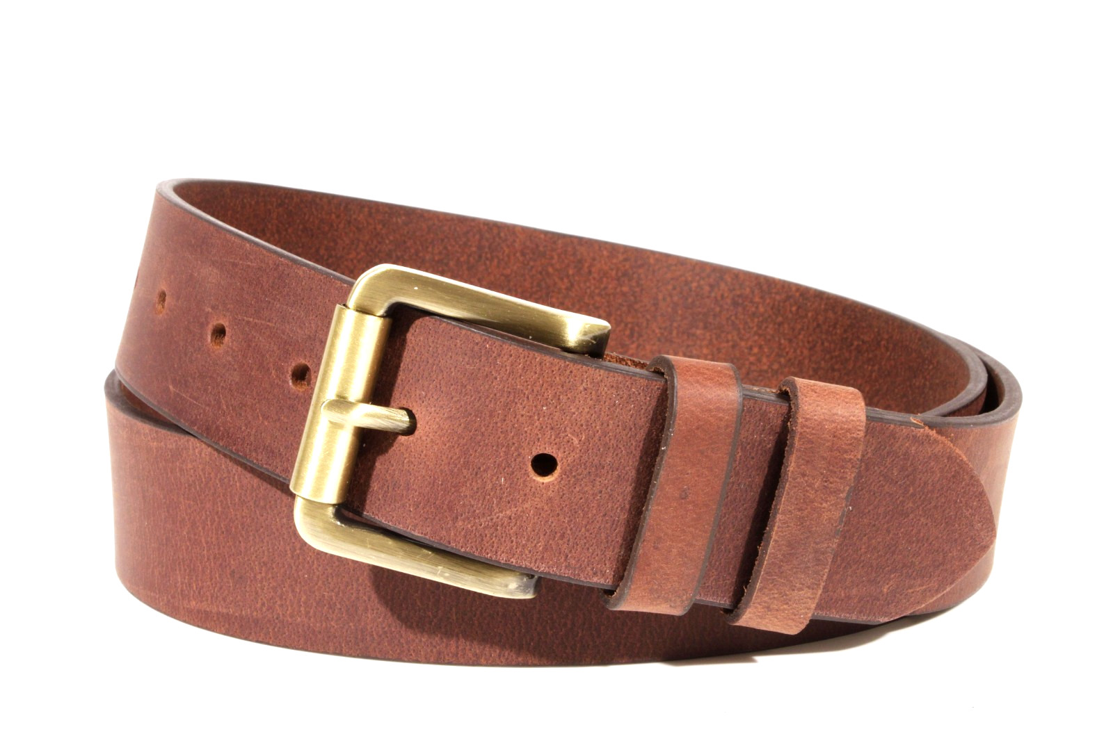Men’s Full Grain Buffalo Leather Belt 1.5″ Heavy Duty Handmade USA Westren