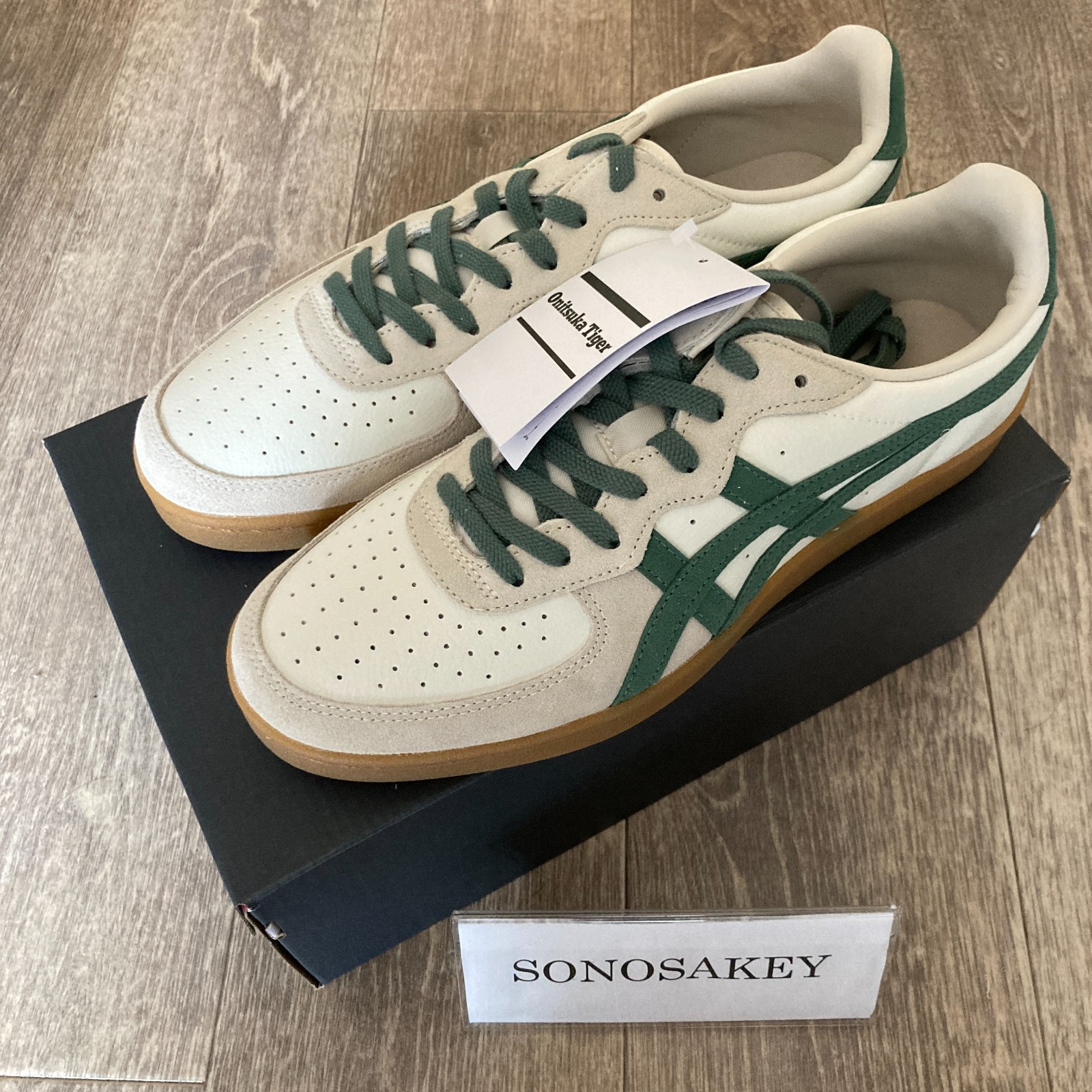 Onitsuka Tiger GSM 1183A353 128 CREAM/HIKING GREEN New in Box from Japan