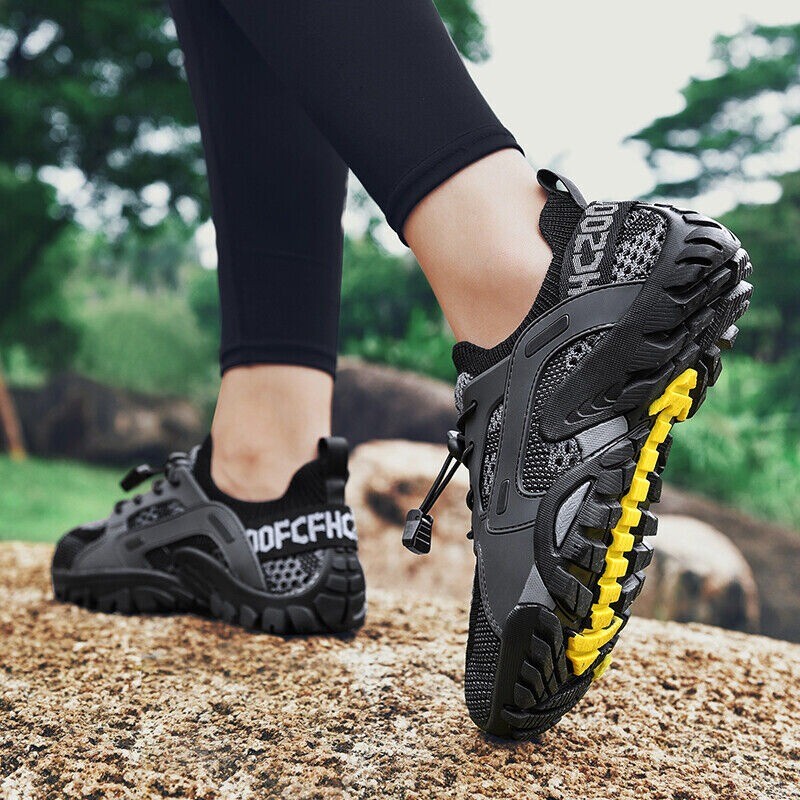 Mens Waterproof Quick Dry Athletic Non-slip Hiking Sports Shoes Outdoor Sneakers