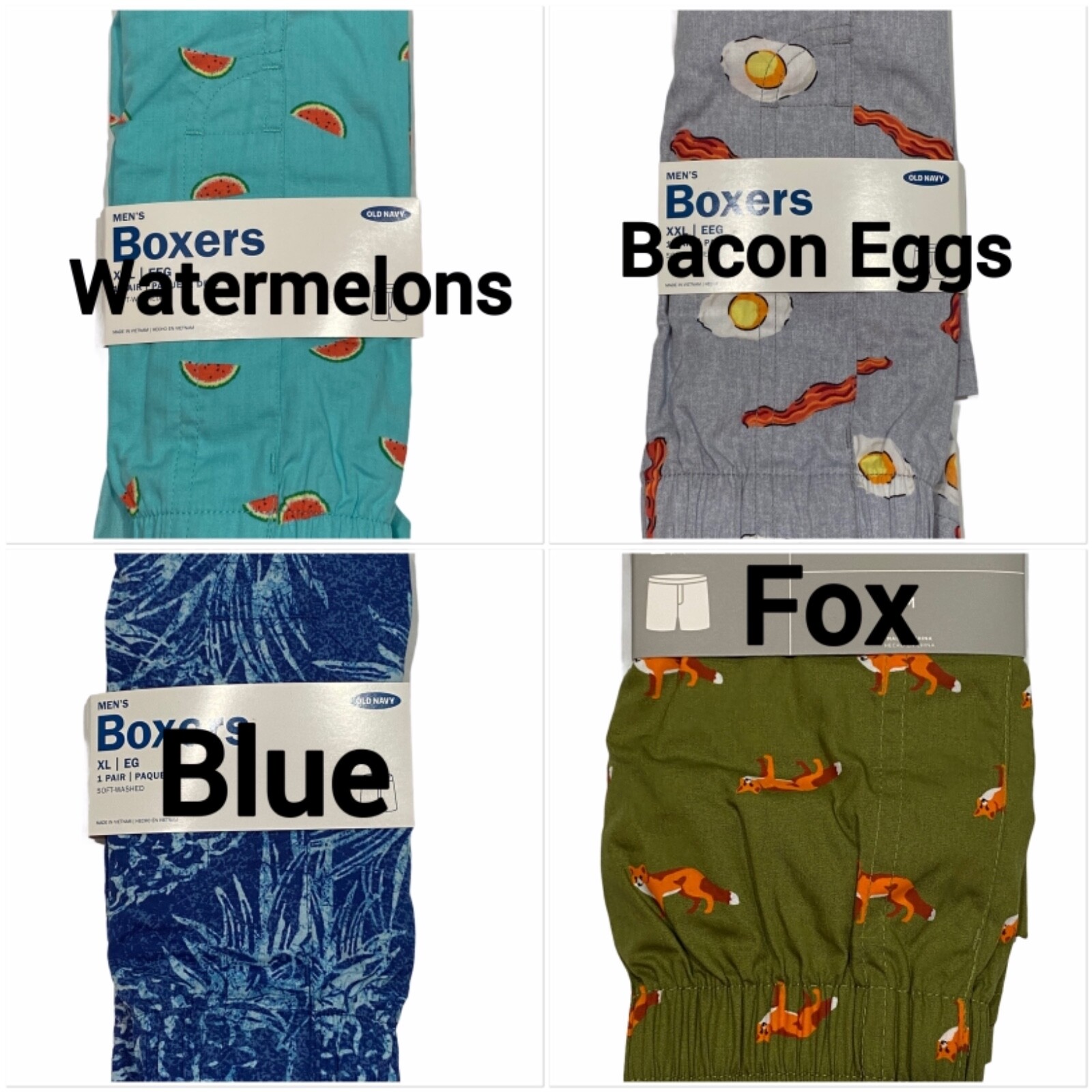 NWT OLD NAVY Boxer Underwear Sz S-M-L-XL-XXL-XXXL Assorted Colors #O10
