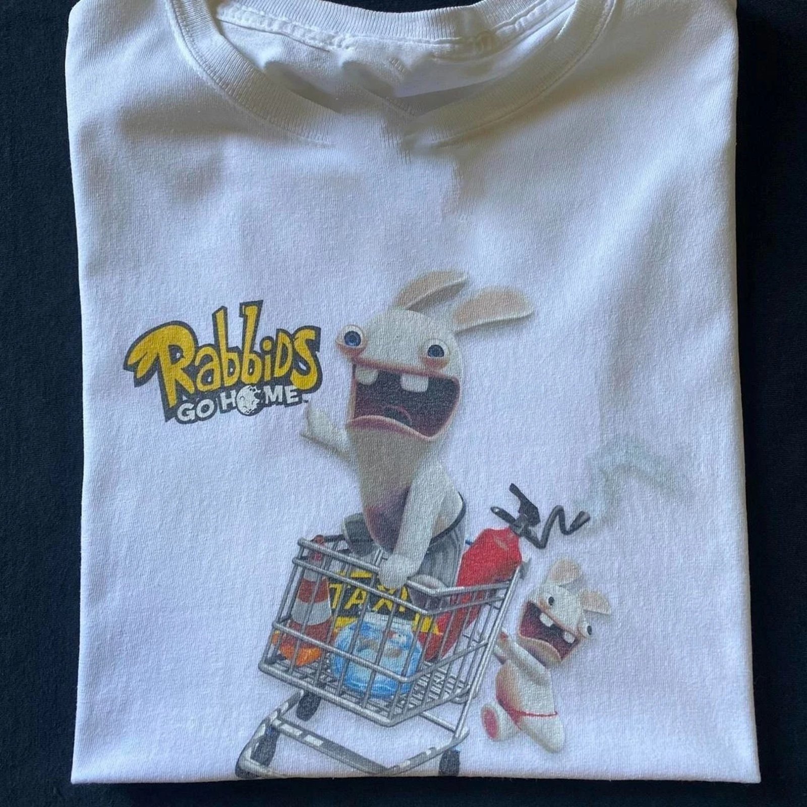 Retro Rabbids Go Home Promo Unisex T-Shirt Funny Graphic Tee Gift Fan