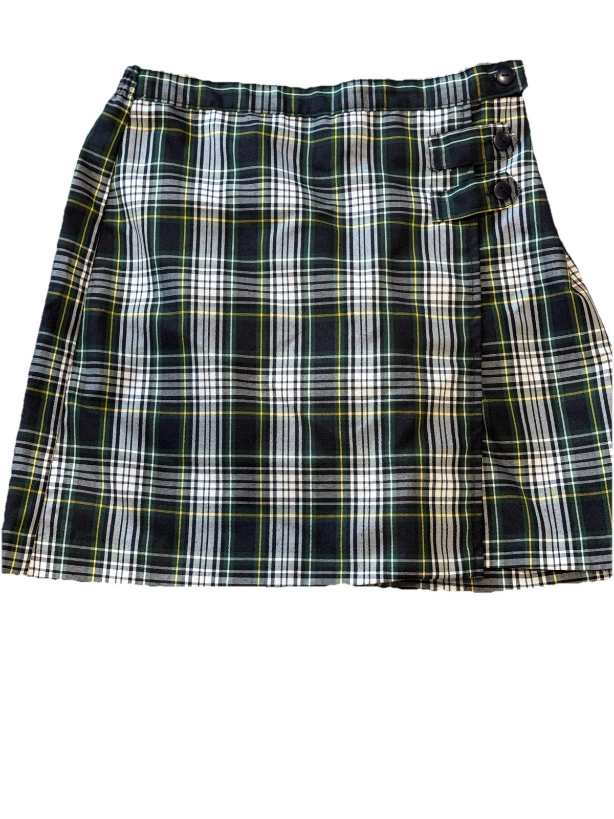Dennis Uniform Girls 12 1/2 Pleated Plaid School Skirt Made in USA #21680