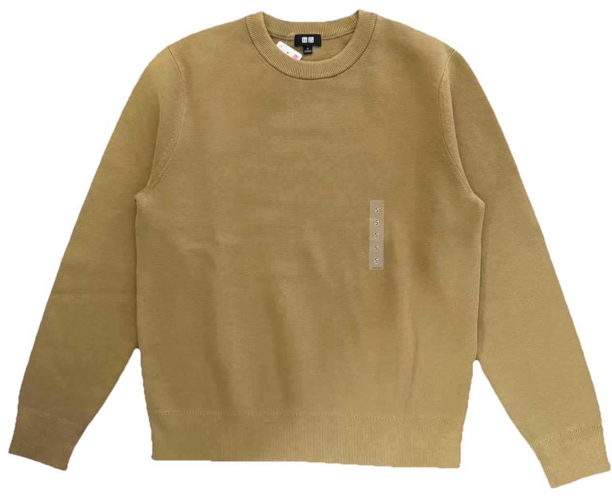 Uniqlo Washable Milano Ribbed Sweater Crewneck Yellow Size S