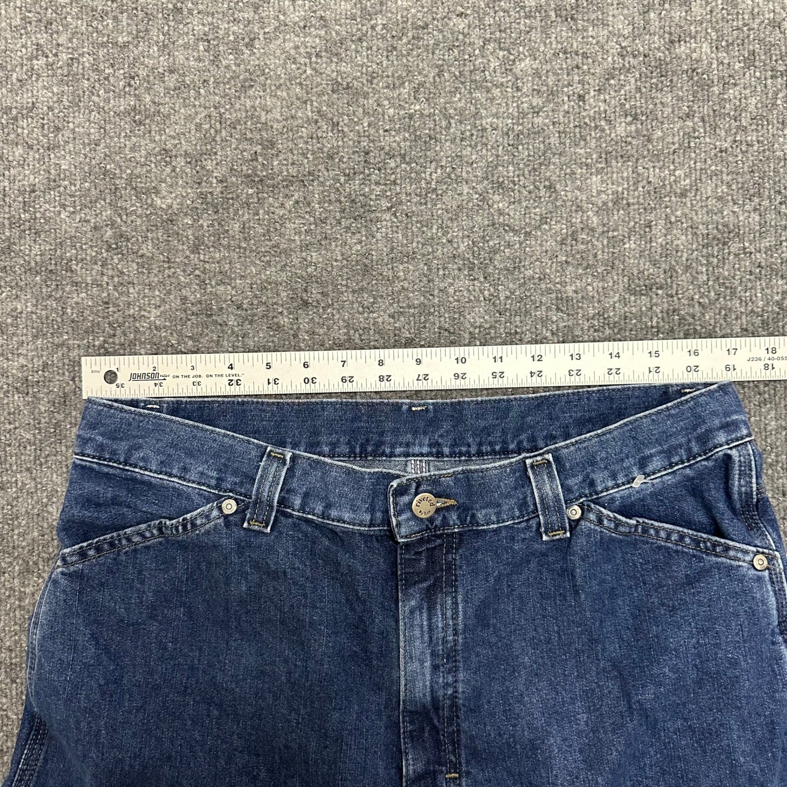 Riders by Lee Carpenter Jeans Womens Size 16M Blue Relaxed Straight Leg Utility