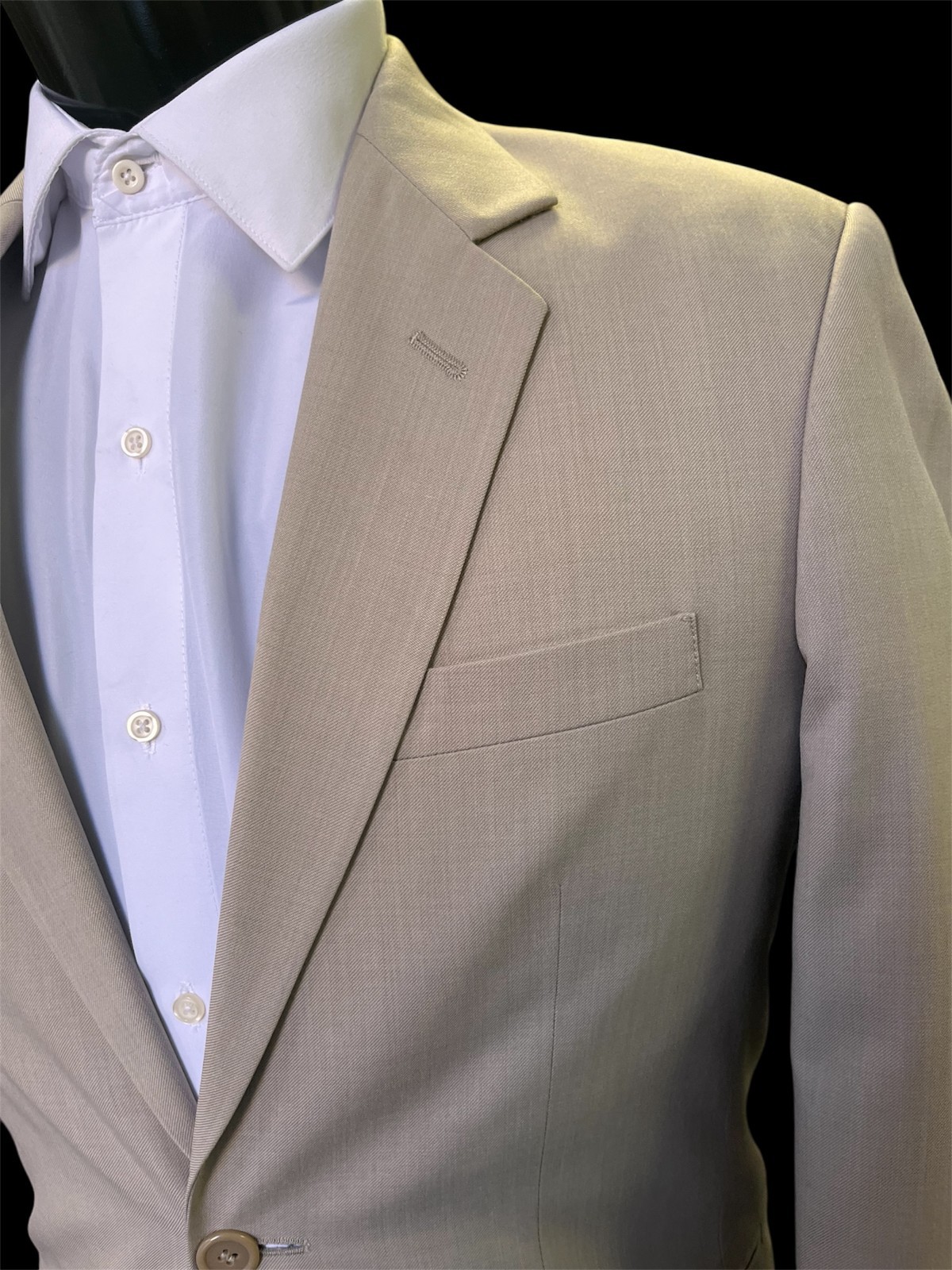 Men’s Jean Yves Tan Rapture Suit Jacket- Easy Care Prom Gala Formal