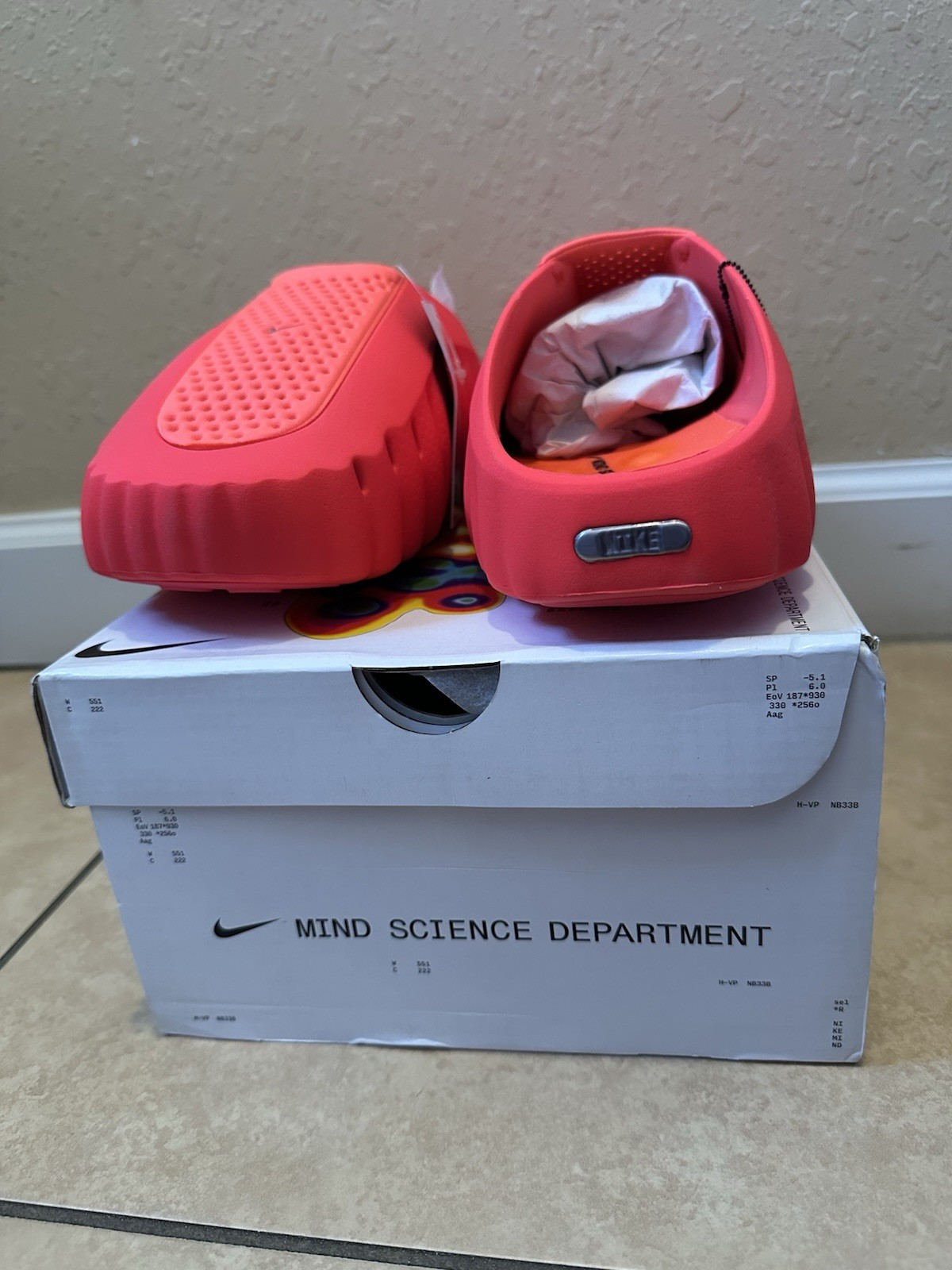 Nike Mind 001 Men’s Slides size 12, Solar red New