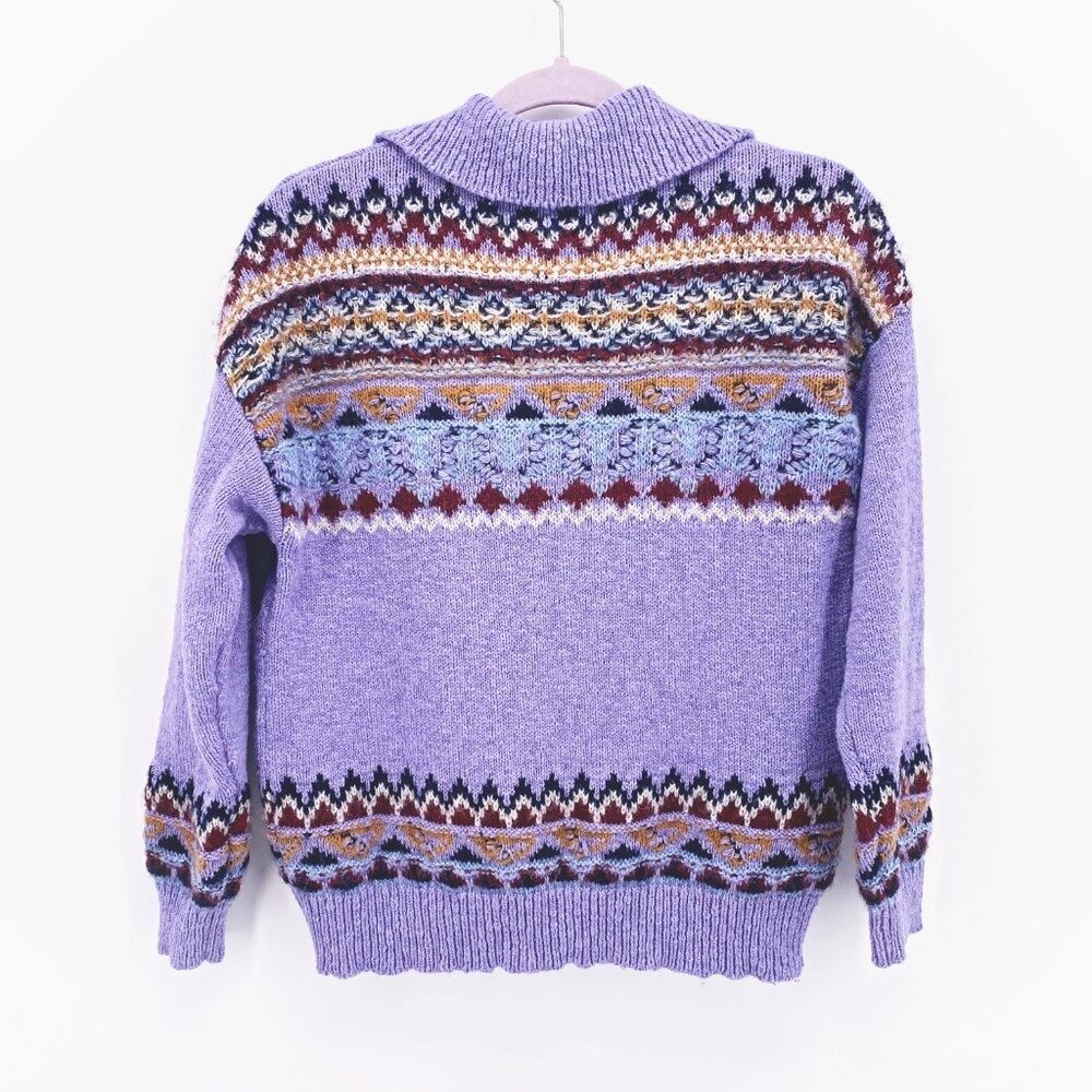 Sundance Calder Fair Isle Collar Sweater