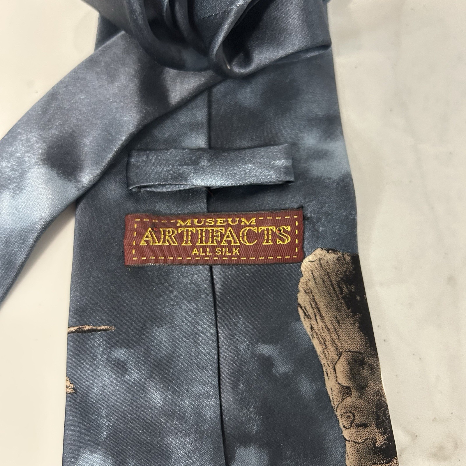 Museum Artifacts Tie 100% Silk Snowy Owl 1856 Audubon John James Novelty Neck