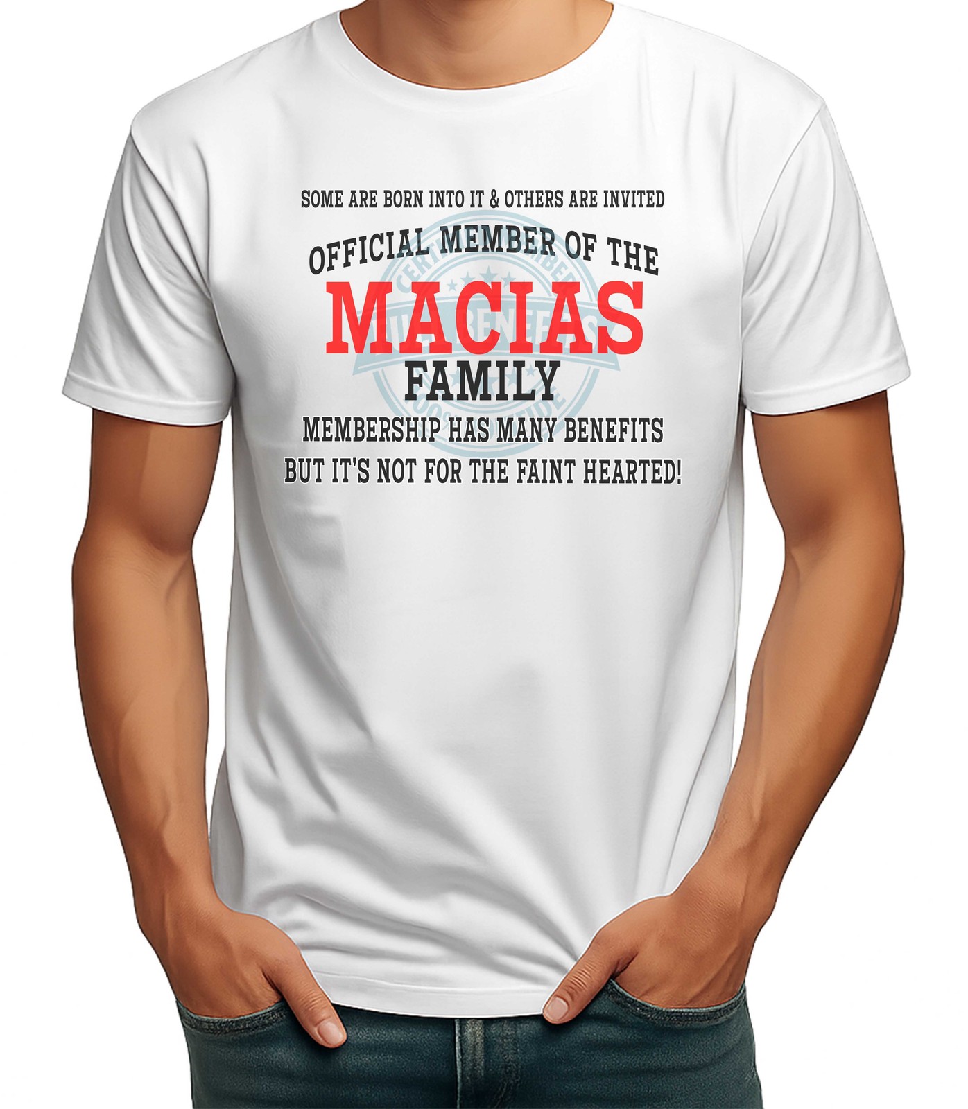 Macias CLAN MENS FAMILY T-SHIRT BIRTHDAY PRESENT