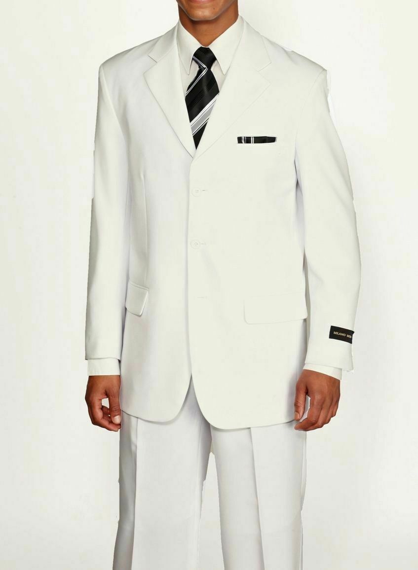 New Men’s Basic Suit Single Breasted 3 Button 14 Unique Colors Size 38R~60L