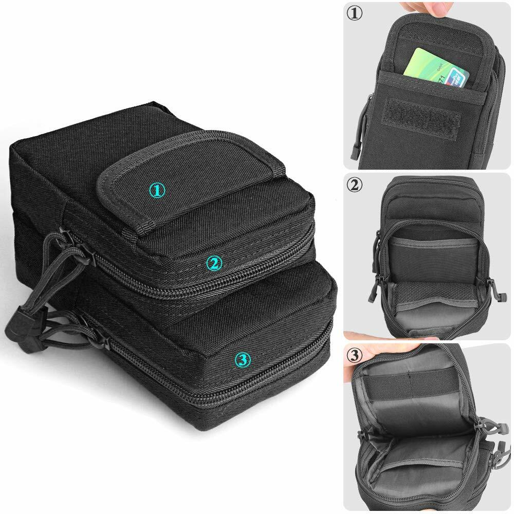 Men Military Tactical Molle Pouch Outdoor Sports Belt Waist Pack Bag for Camping