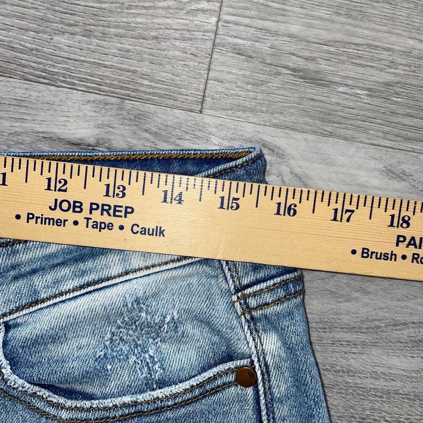 Judy Blue Destroyed Boyfriend Denim Jeans Womens Size 11/30 Blue JB82170LT Pants