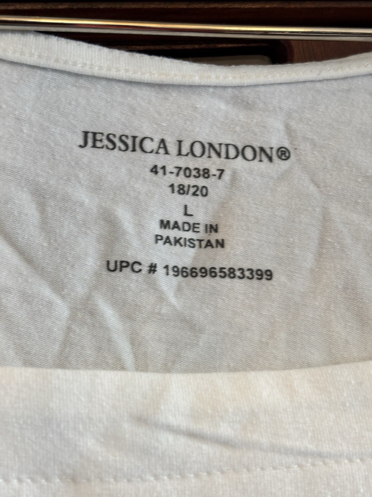 Jessica London Square Neck Tank Top LG (2) NWT Coral/White