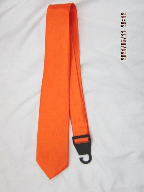Unisex Men Women Teen Kids 3″ Wide x 56″ Long Orange Neck tie-Brand New!