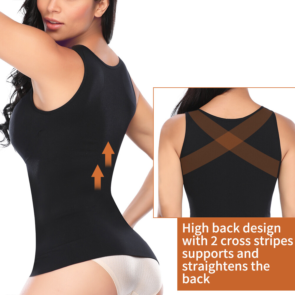 Women Body Shaper Compression Vest Tank Top Slimming Corset Top Undershirts