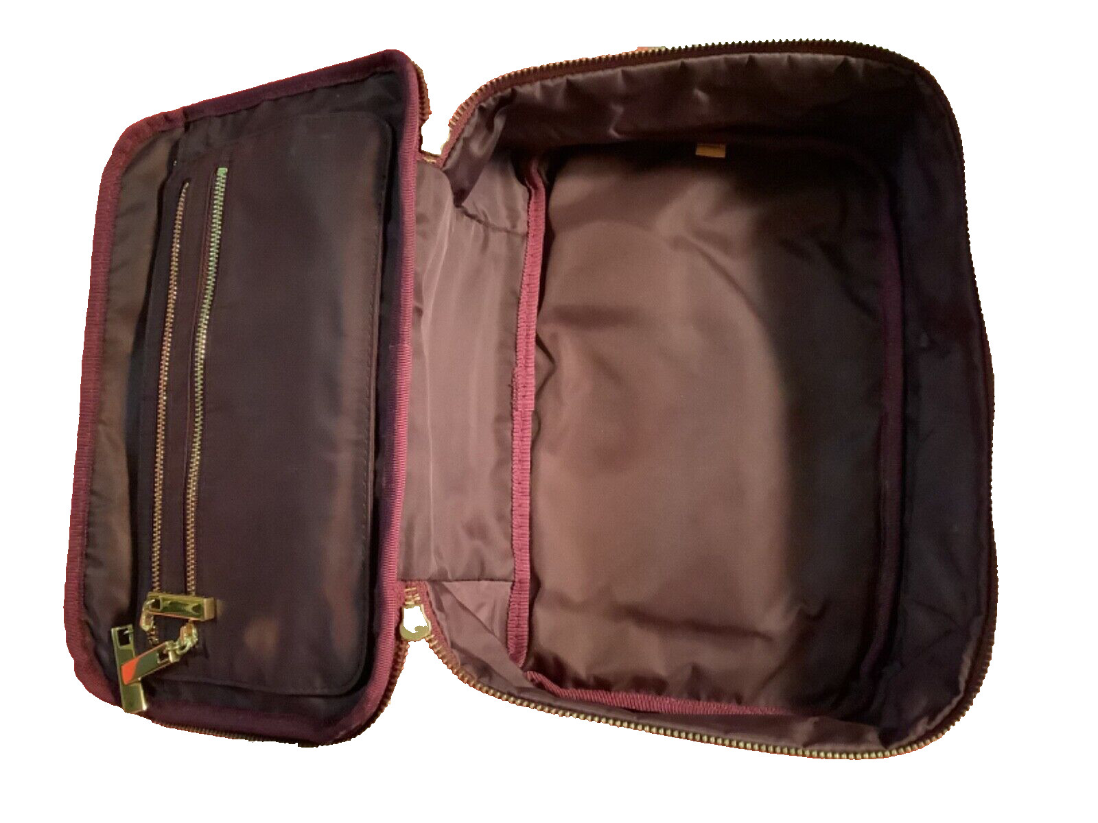 Tory Burch COSMETIC / TRAVEL BAG with Detachable Compartment 10” X 7” X 3”