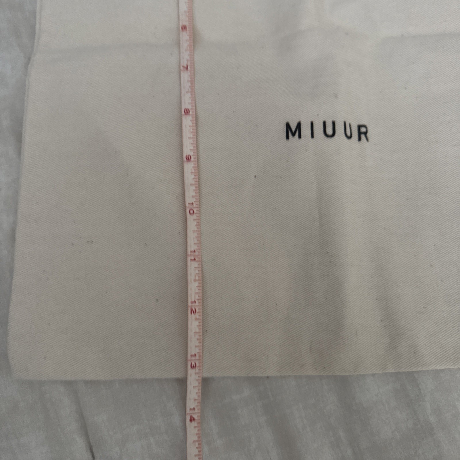 MIUUR 12.75 X 13 ”IVORT Dust Bag Drawstring DUST BAG ONLY