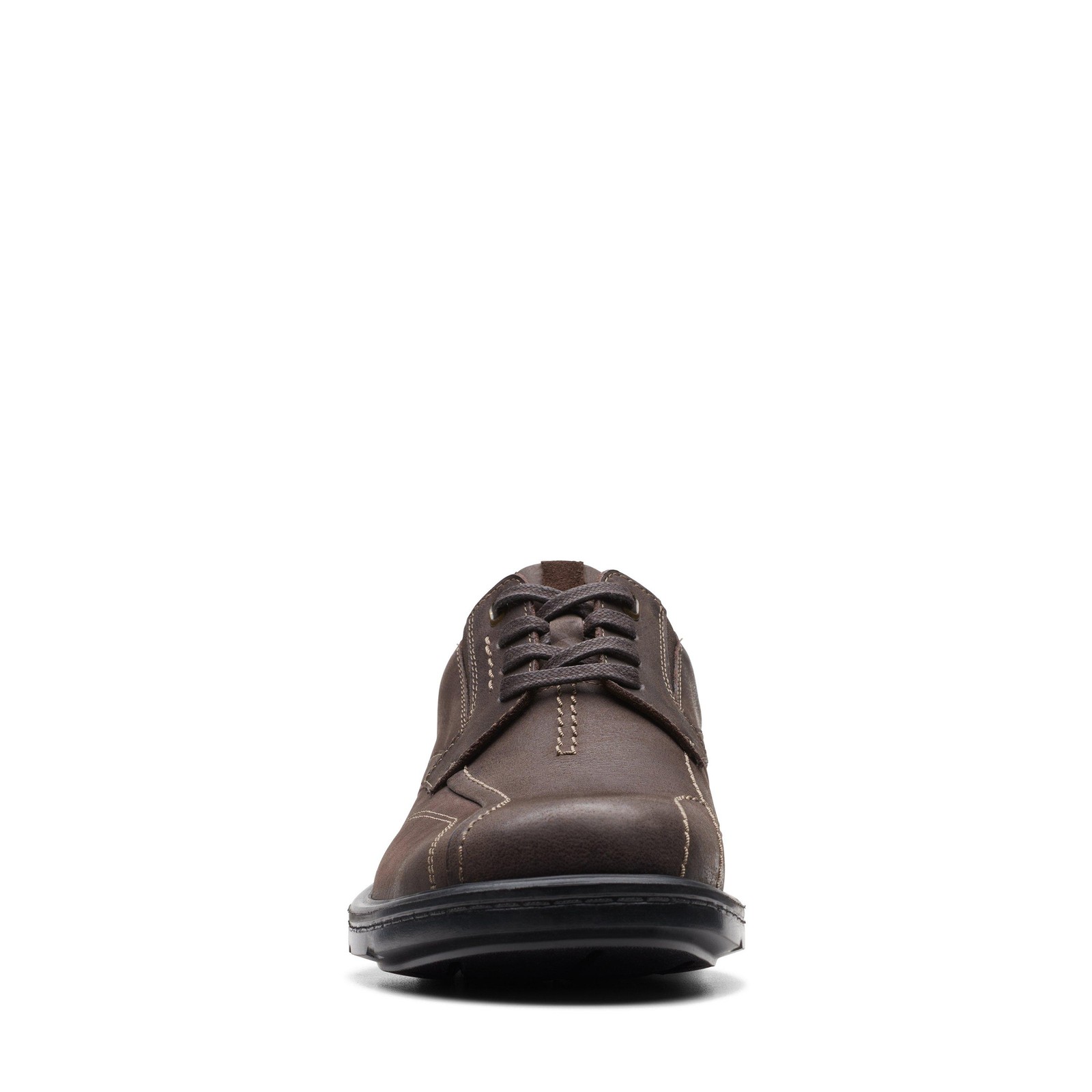 Clarks Mens Gessler Lace Brown Leather Dress Casual,Casual Shoes