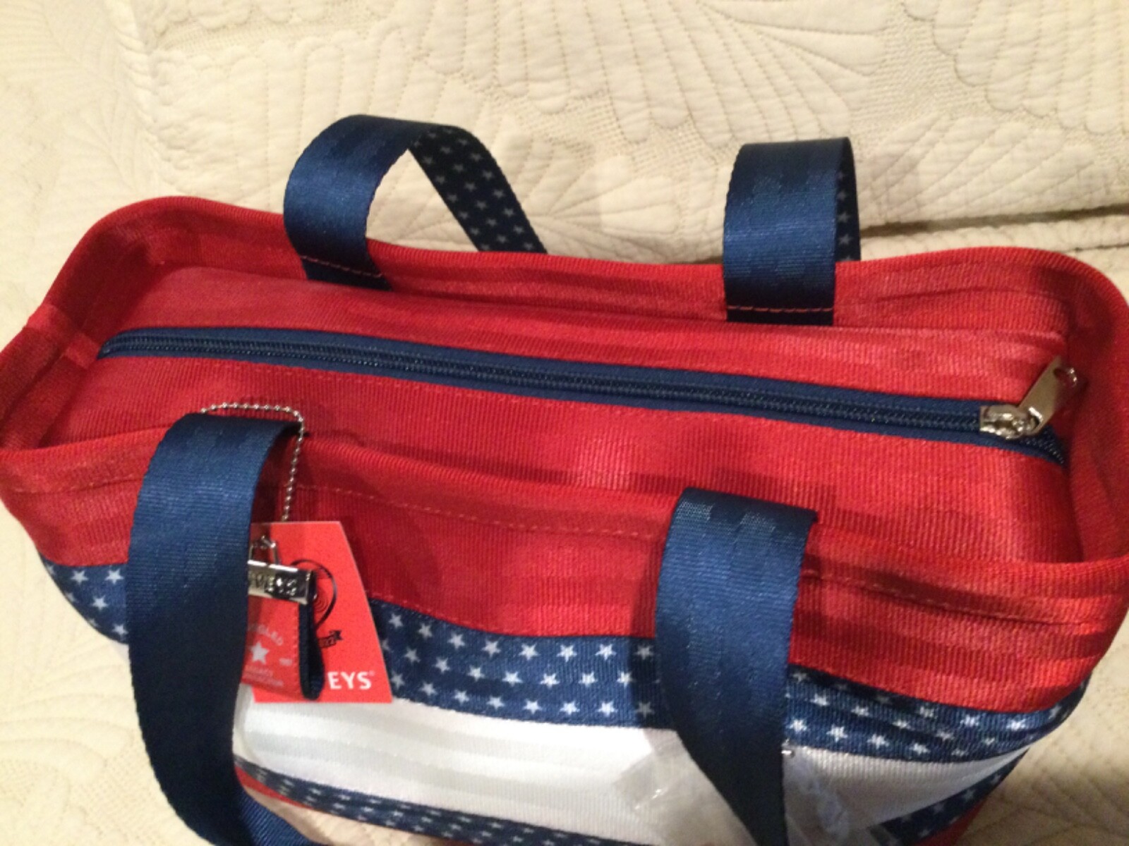 🌺 HARVEYS SEATBELT 🌺 MEDIUM HAMPTON CARRY ALL 🌺ORIGINAL MADE IN USA 🌺