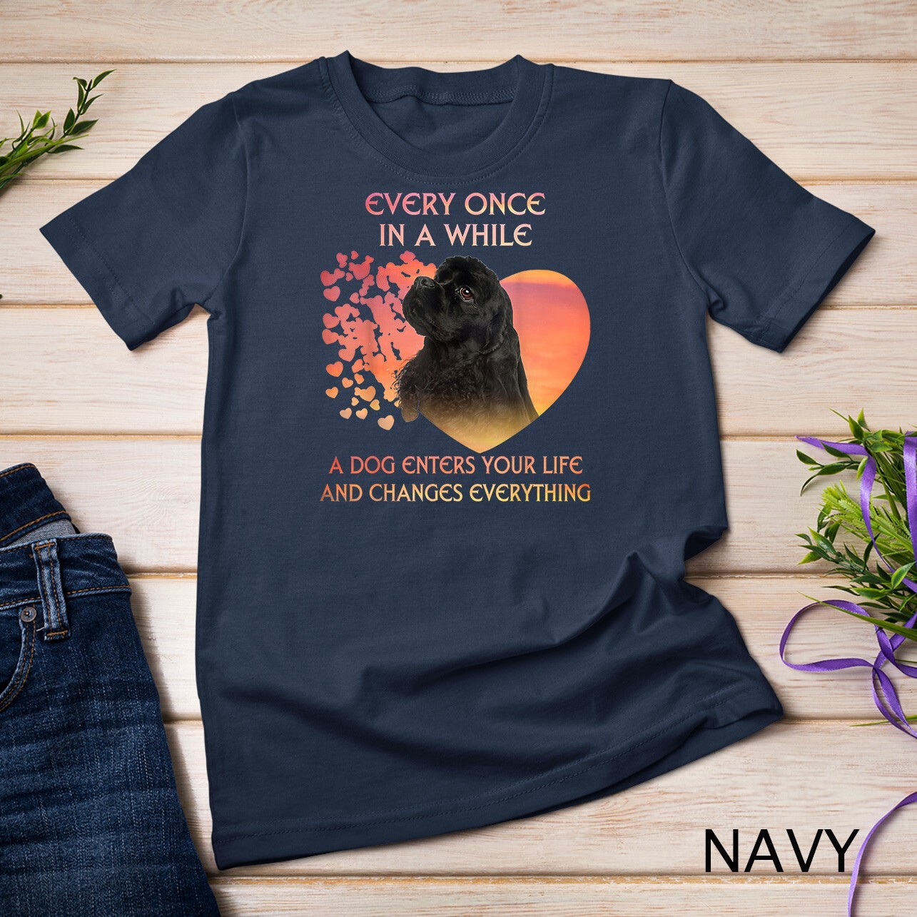 Every Once In A While American Cocker Spaniel T-Shirt Unisex T-shirt
