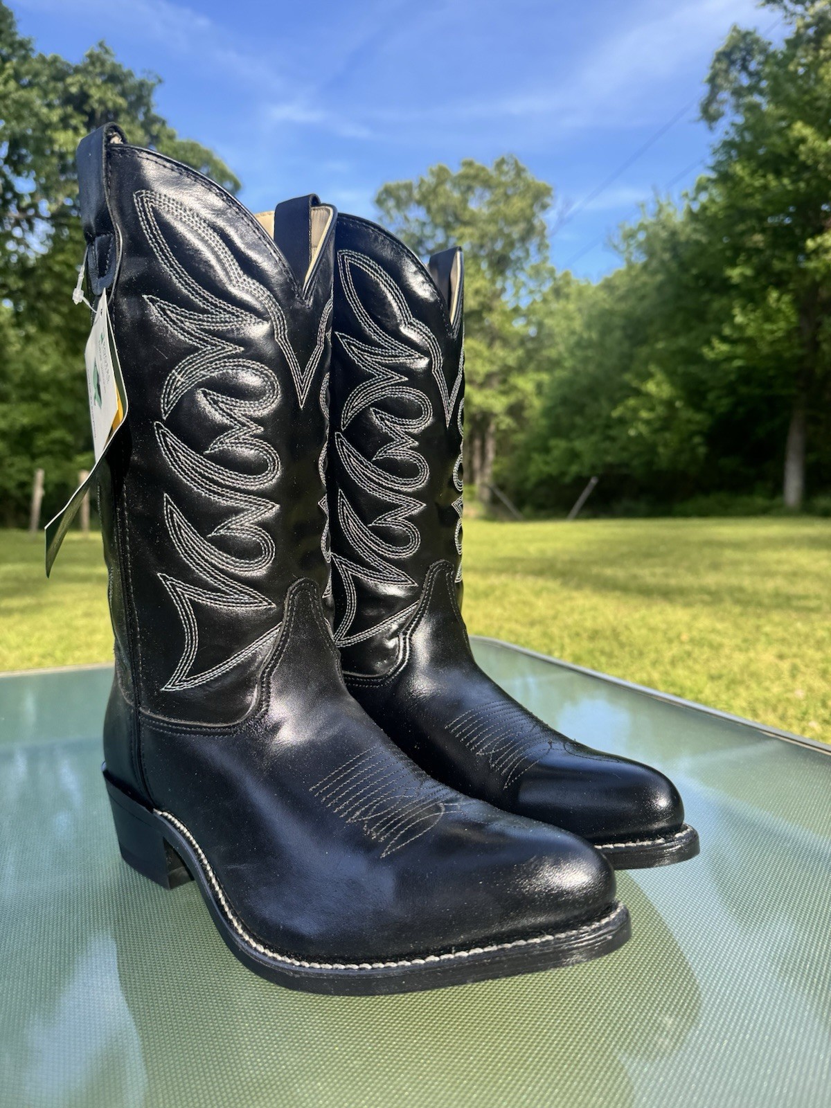 Iron Age Men’s Steel Toe Leather Western Work Boots Size 10 EE Made In USA